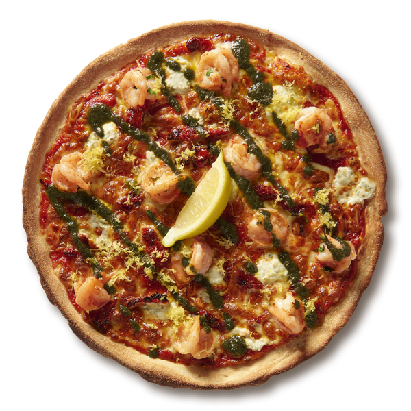 Garlic Confit Prawn Signature Pizzas