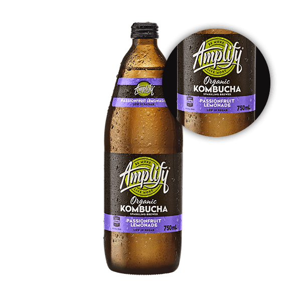 Amplify Kombucha - Passionfruit Lemonade (750mL)